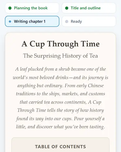 The free demo writing chapter one live